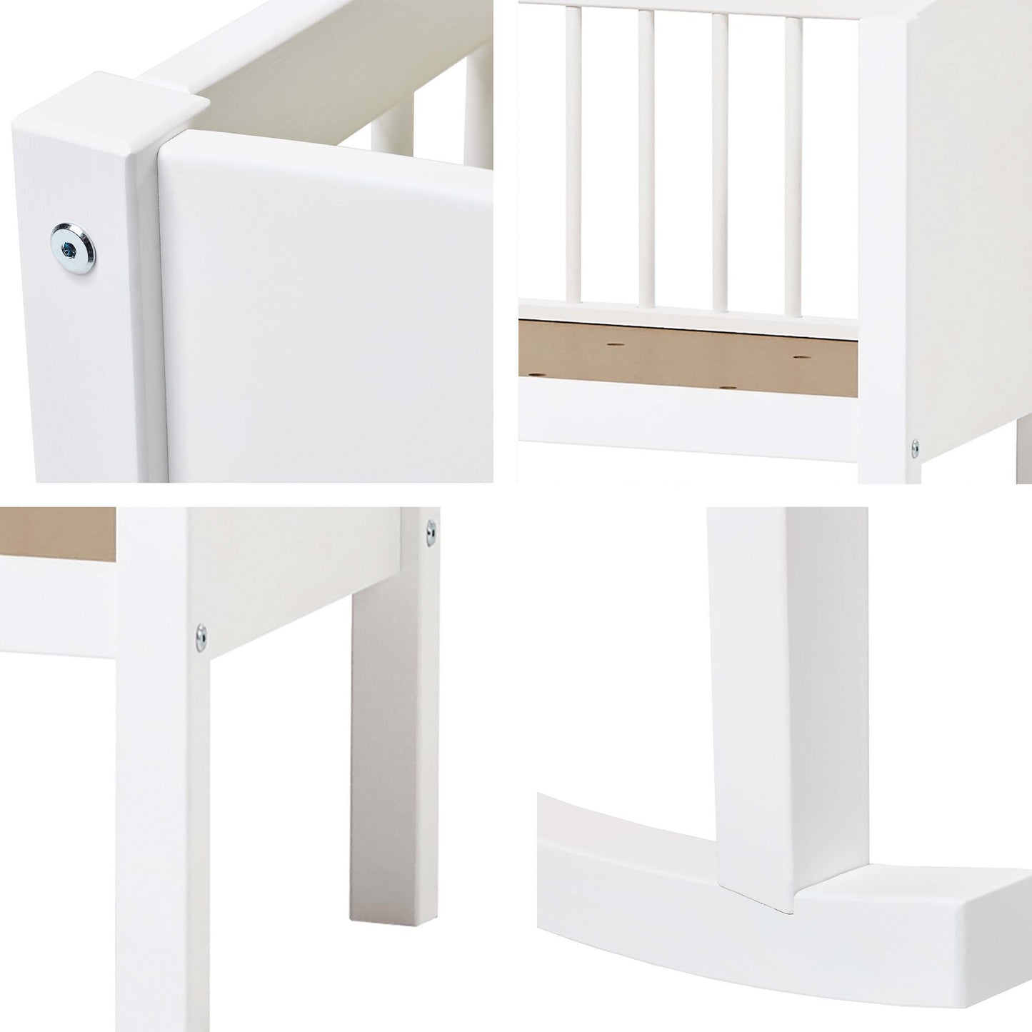 Hoppekids Baby Cradle 40 x 80 cm - White
