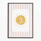 The Little Jones Sunshine Print - Dusky Pink Stripes