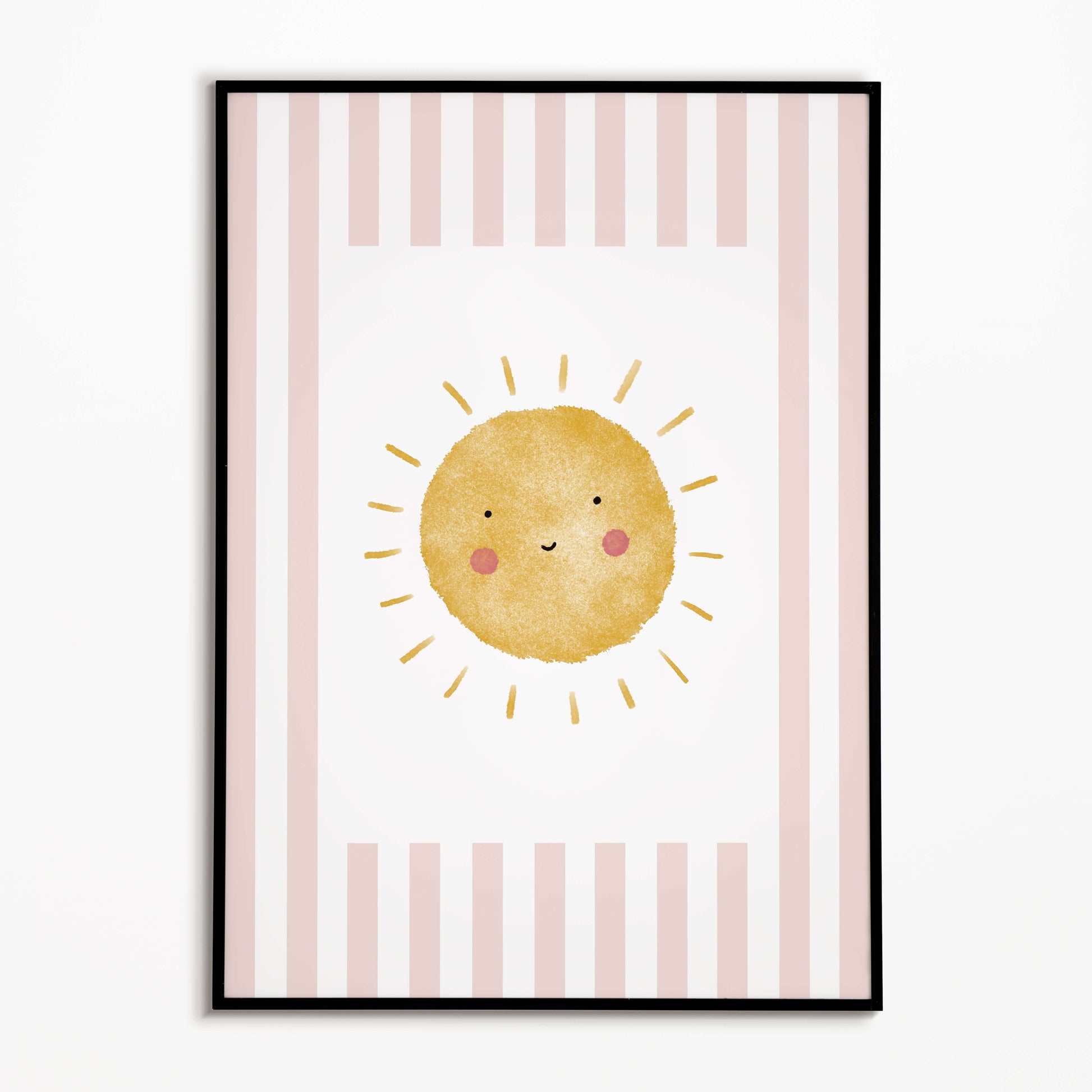 The Little Jones Sunshine Print - Dusky Pink Stripes