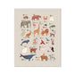 Kid of the Village Animal Alphabet Art Print - Stone