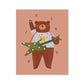 Kid of the Village Rock 'n' Roll Bear Art Print