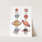 Kid of the Village Planets Art Print - White