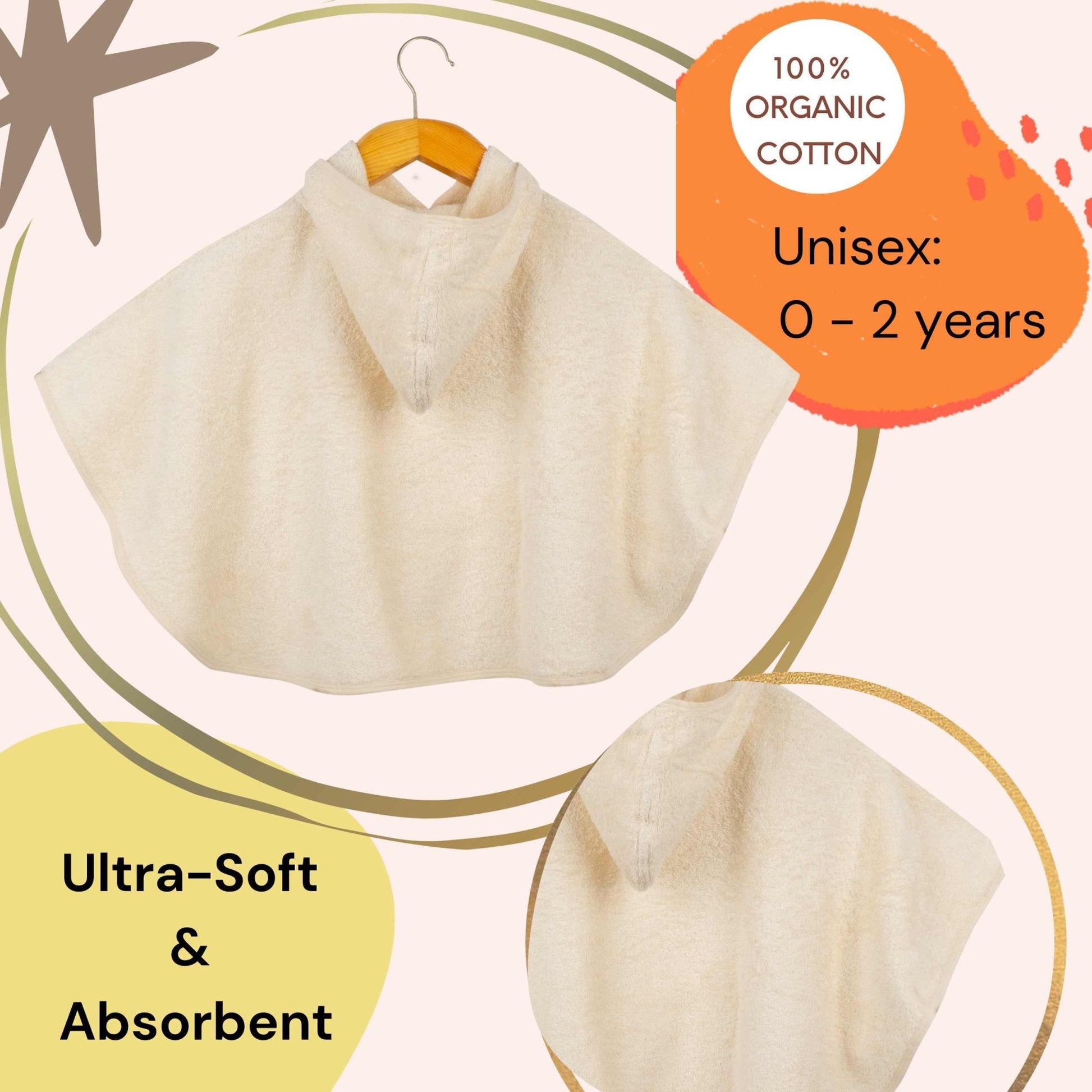 Eco Bath London Organic Cotton Baby Poncho