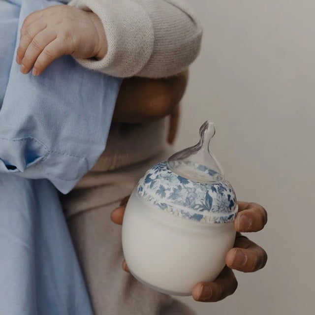Elhee Silicone Baby Bottle - Liberty/Honey Dew Blue 