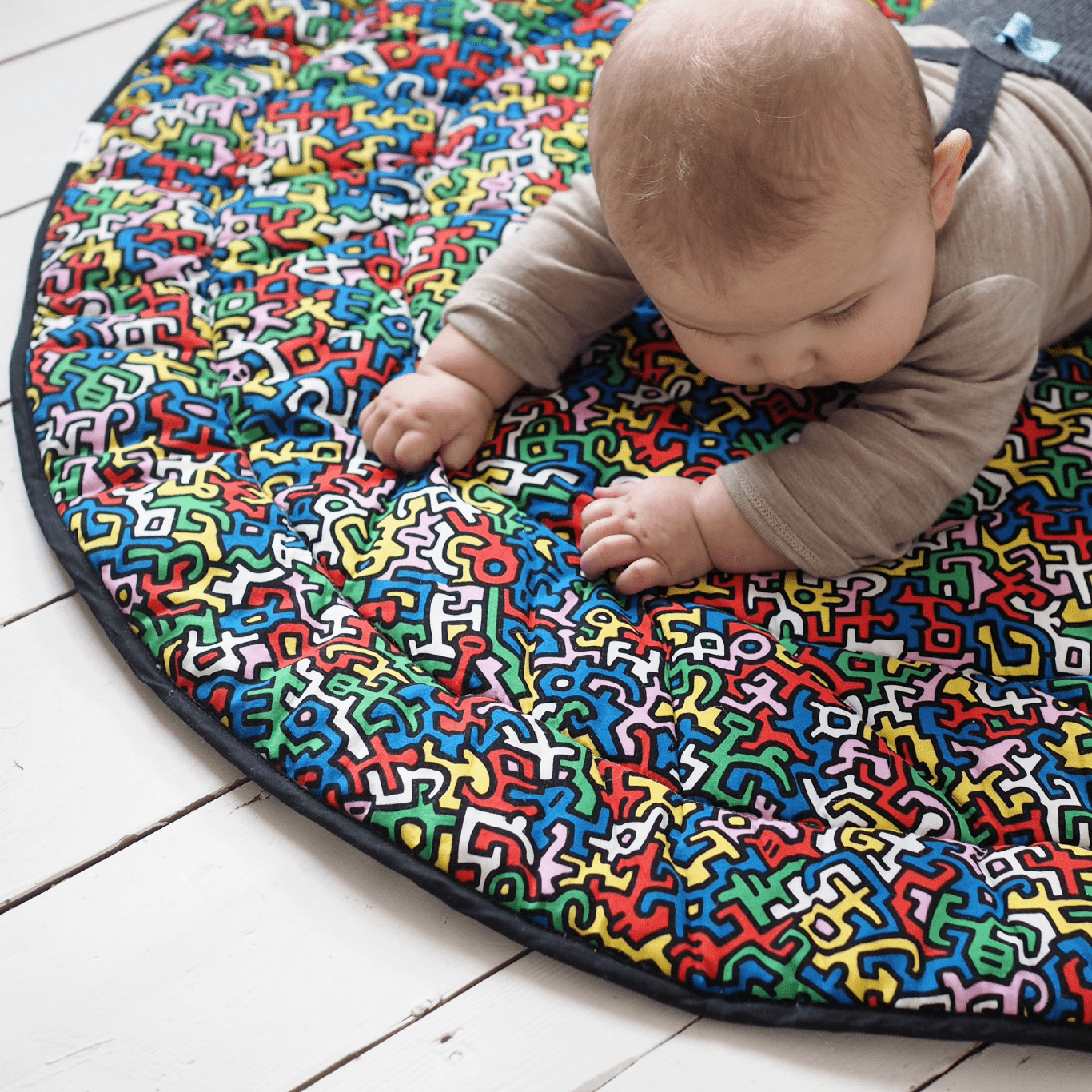 Etta Loves x Keith Haring Sensory Reversible Baby Playmat
