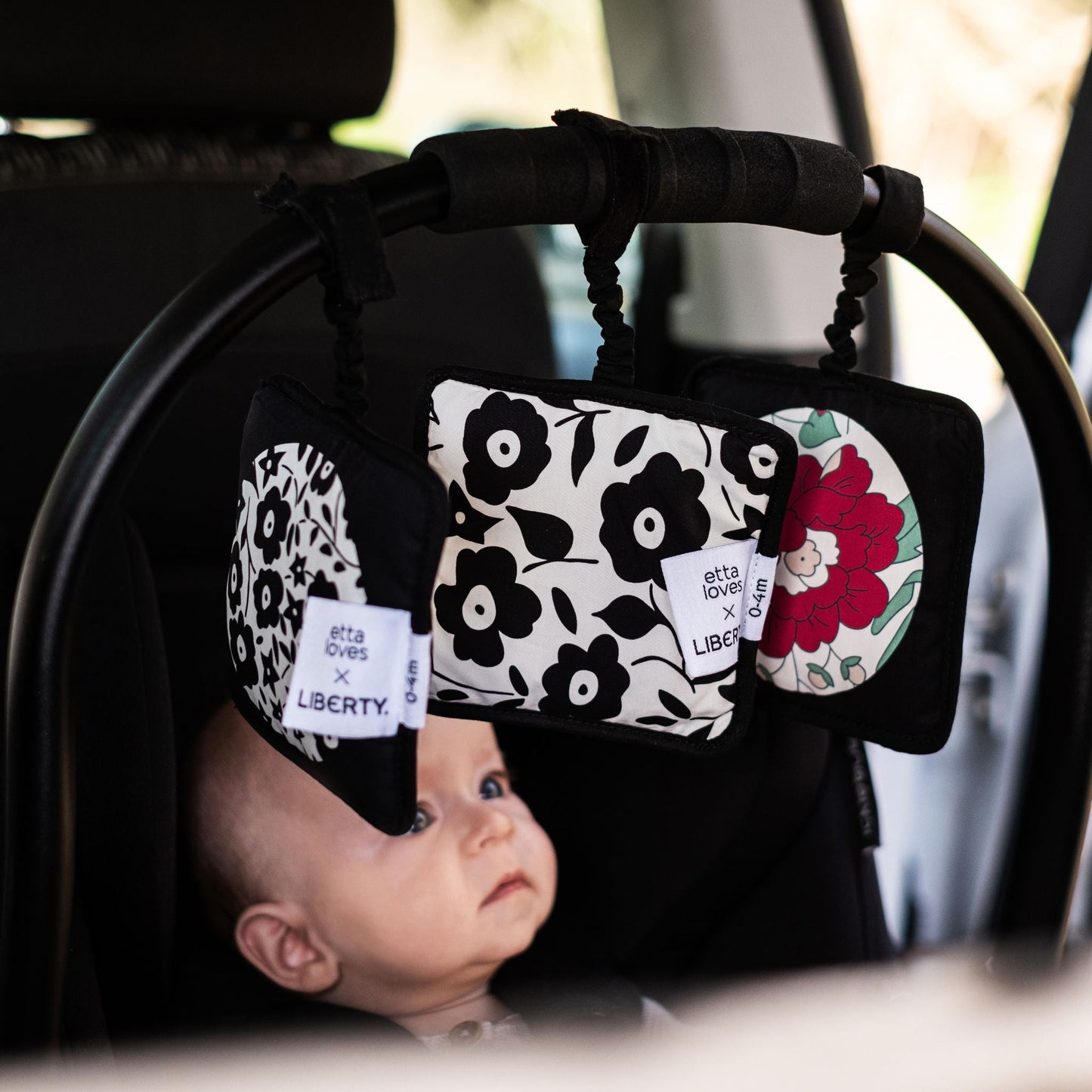 Etta Loves x Liberty Baby Sensory Hanging Squares