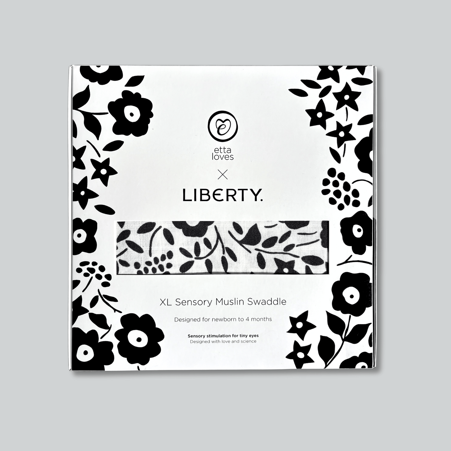Etta Loves x Liberty Baby Sensory Muslin Swaddle - XL