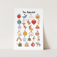 Kid of the Village Alphabet Art Print