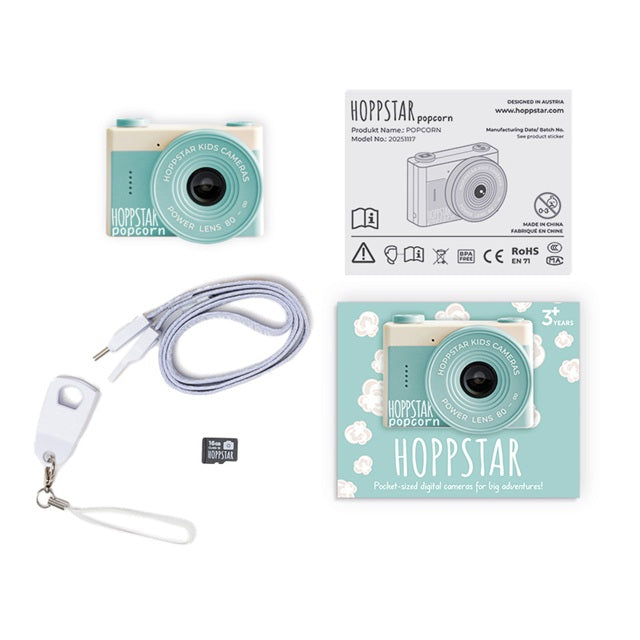 Hoppstar Children's 'Popcorn' Digital Camera - Breeze (3 Yrs+)