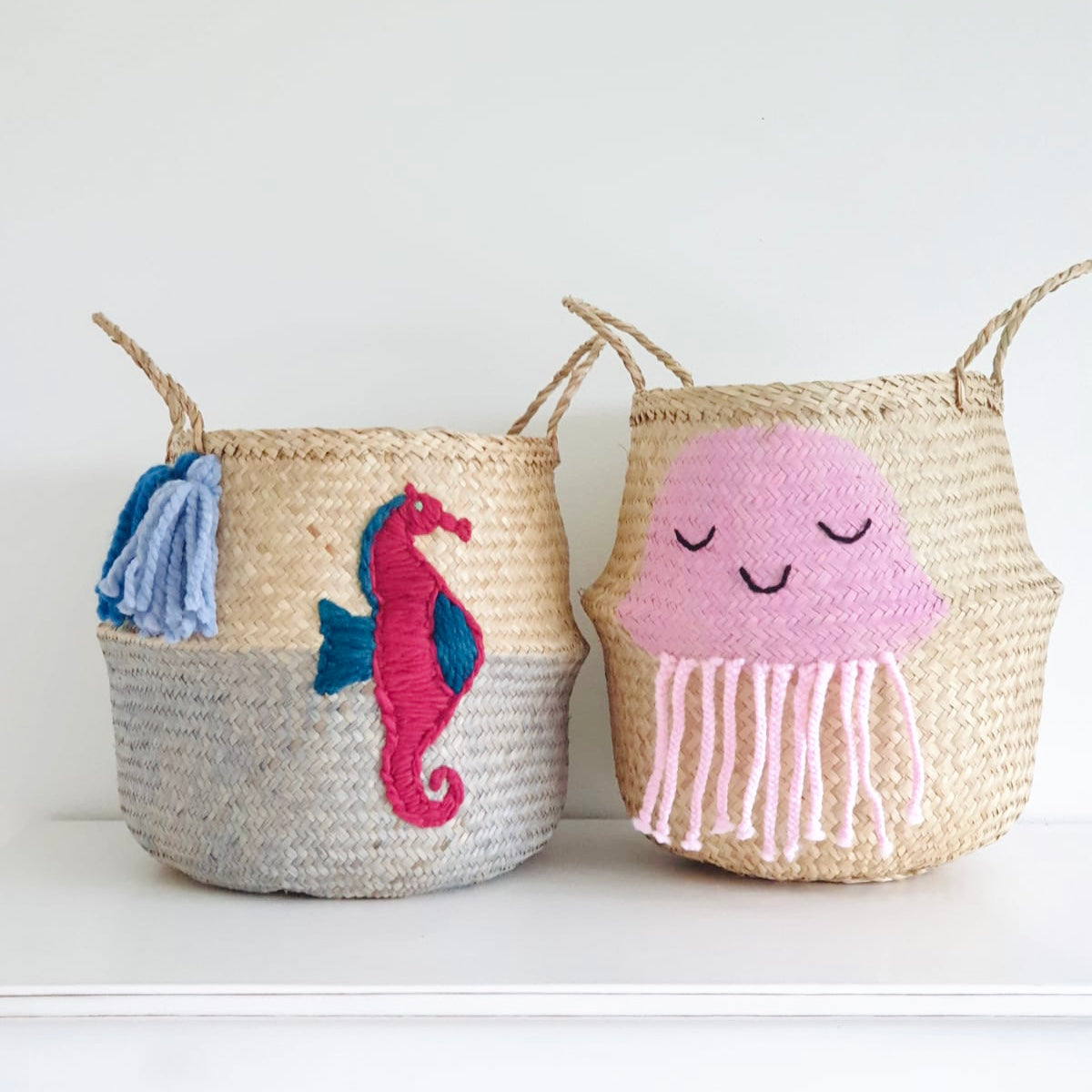 Bellybambino Seahorse Seagrass Basket - Large
