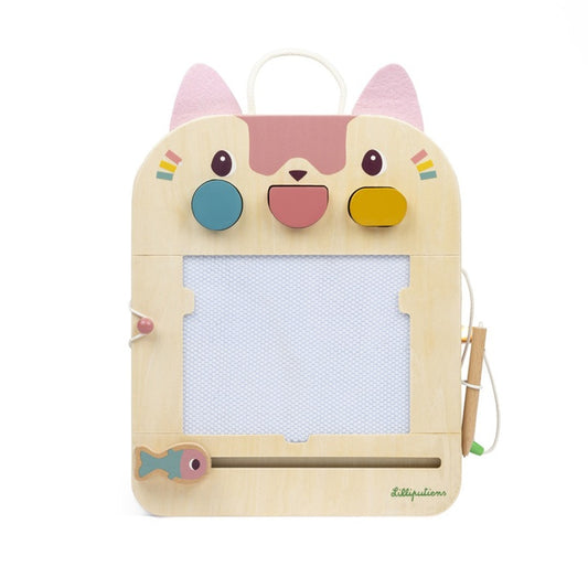Lilliputiens Wooden Magical Slate - Jeanne the Cat