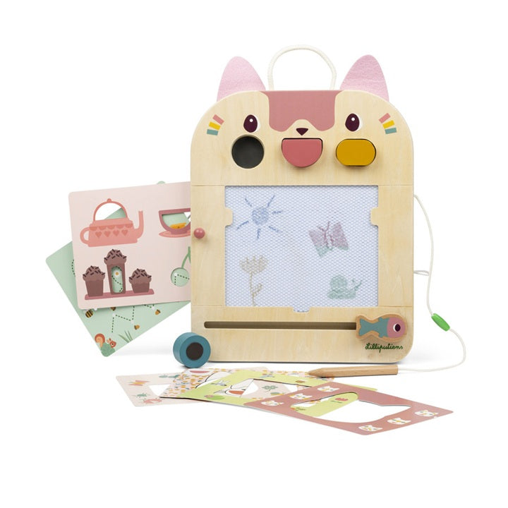 Lilliputiens Wooden Magical Slate - Jeanne the Cat