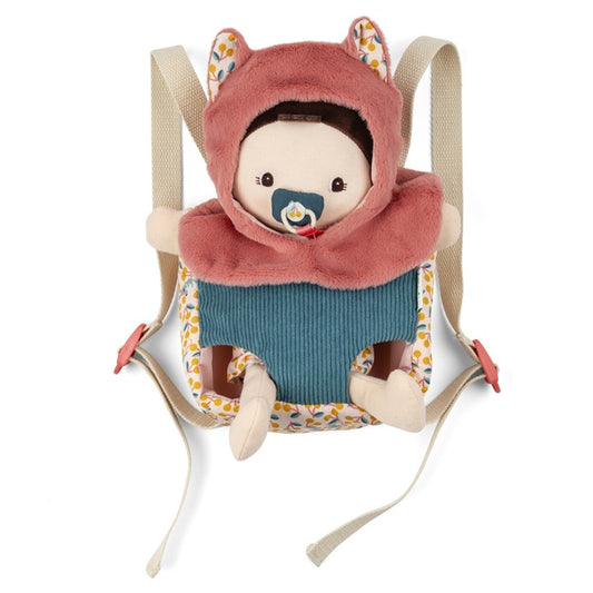 Lilliputiens Fabric Doll & Baby Carrier - Jeanne