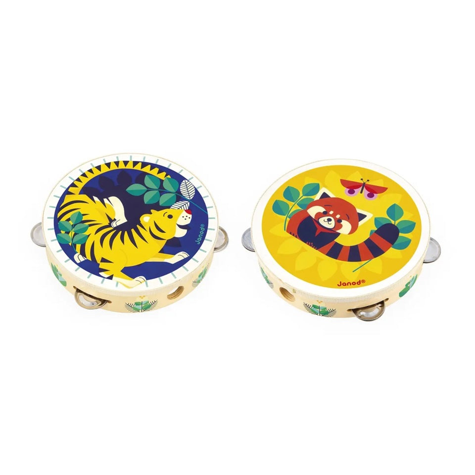 Janod Wooden Tambourine (2 Designs Available)