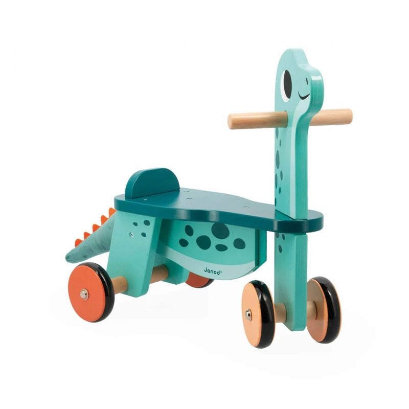 Janod Wooden Ride-On Dino Portosaurus