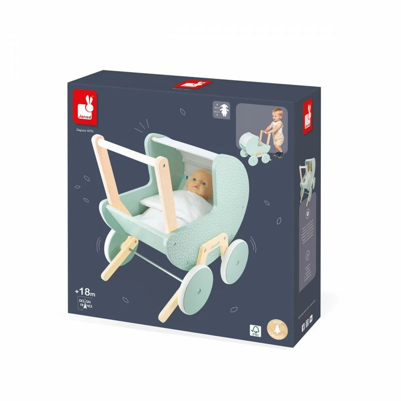 Janod Wooden Doll's Pram