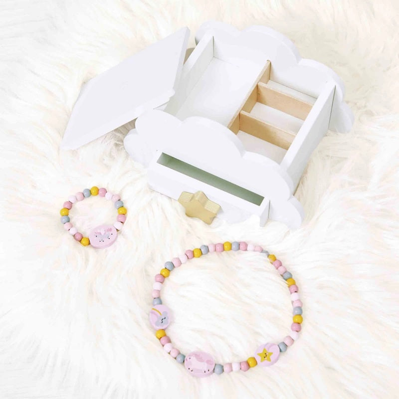 Janod Unicorn Wooden Jewellery Box