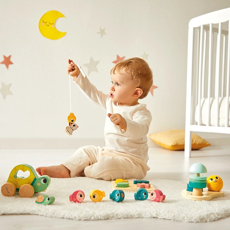 Janod Wooden Toy Box Set - Age 18 Months+