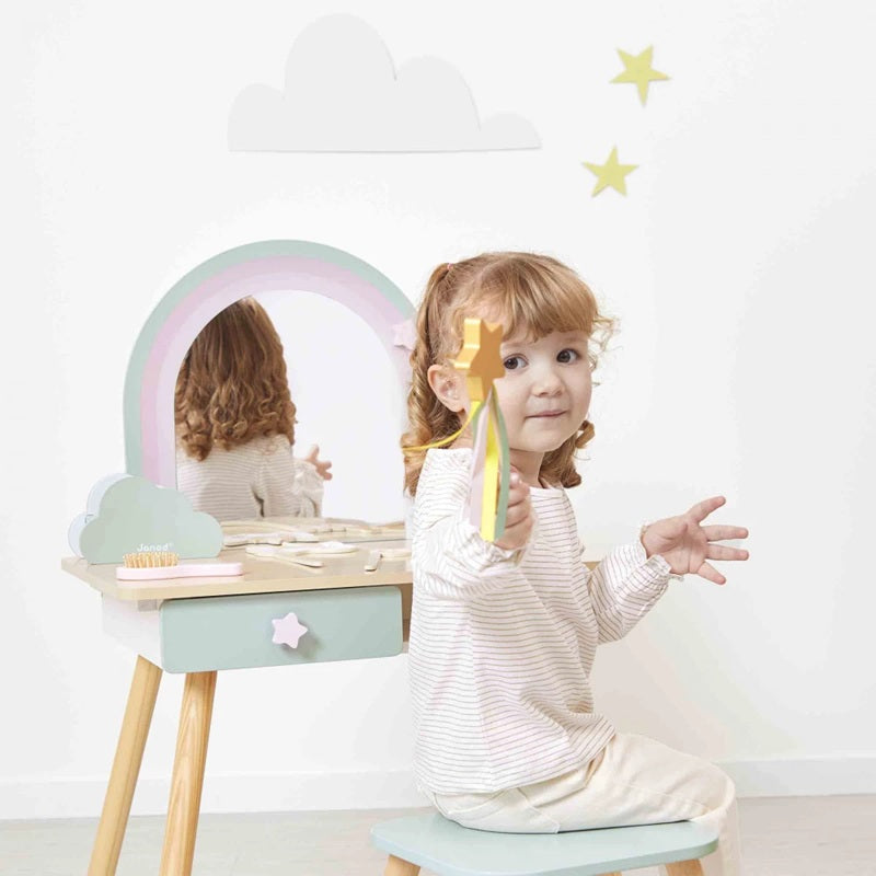 Janod Unicorn Wooden Dressing Table & Accessories