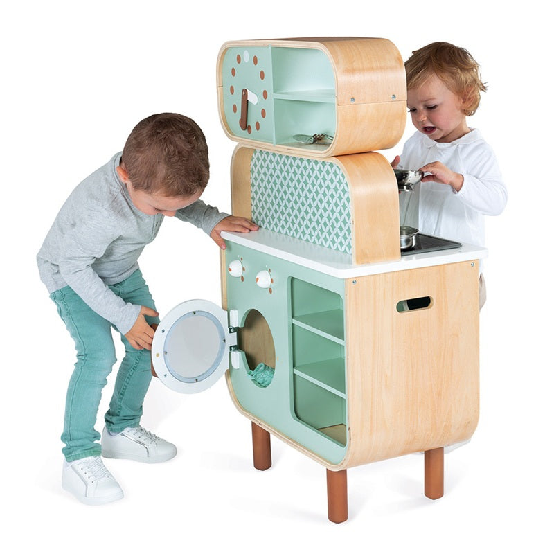 Janod Wooden 'Reverso' Play Kitchen/Laundry