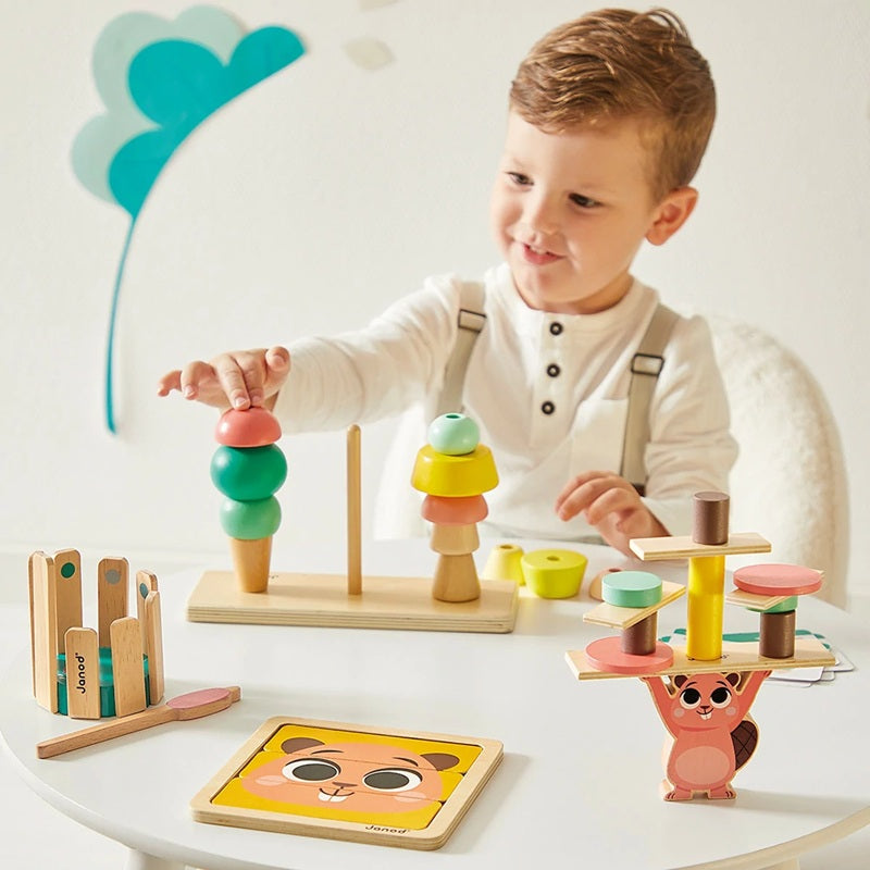 Janod Wooden Toy Box Set - Age 36 Months+