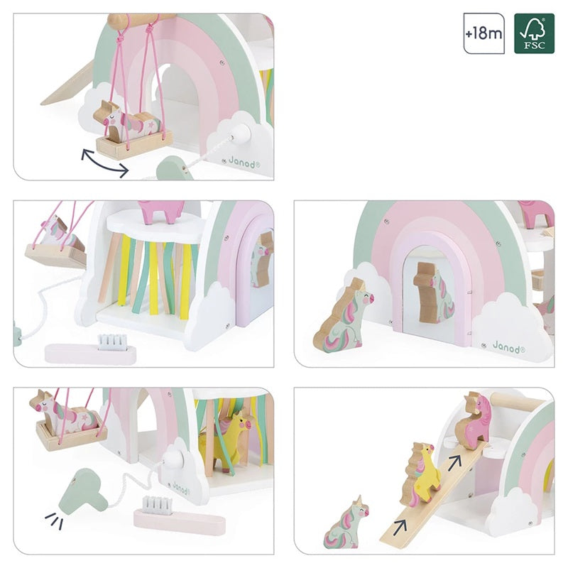 Janod Wooden Unicorn House