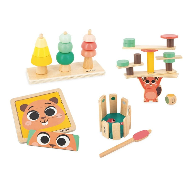 Janod Wooden Toy Box Set - Age 36 Months+