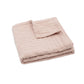Jollein Organic Muslin Cot Blanket - Jacquard - Wild Rose
