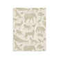 Jollein Organic Muslin Baby Washcloths - 3-Pack - Animals/Olive