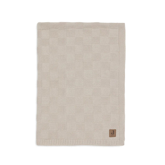 Jollein Organic Cot Blanket - Box Knit - Sand
