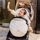 Jollein Stroller Footmuff - Embossed - Sand