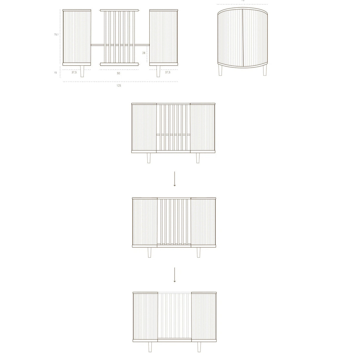 Kas Kopenhagen Kai Baby Cot 