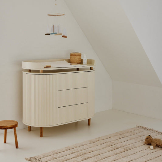 Kas Kopenhagen Kai Dresser & Changing Unit - Cream Oak