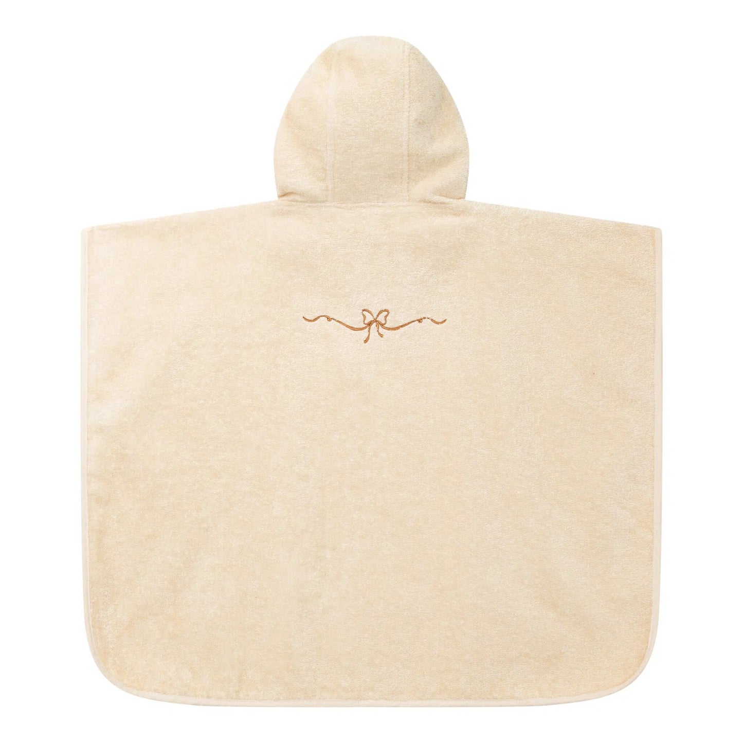 Kas Kopenhagen Hooded Poncho - Embroidered Bow (2 Sizes Available)