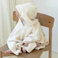 Kas Kopenhagen Hooded Poncho - Embroidered Bow (2 Sizes Available)