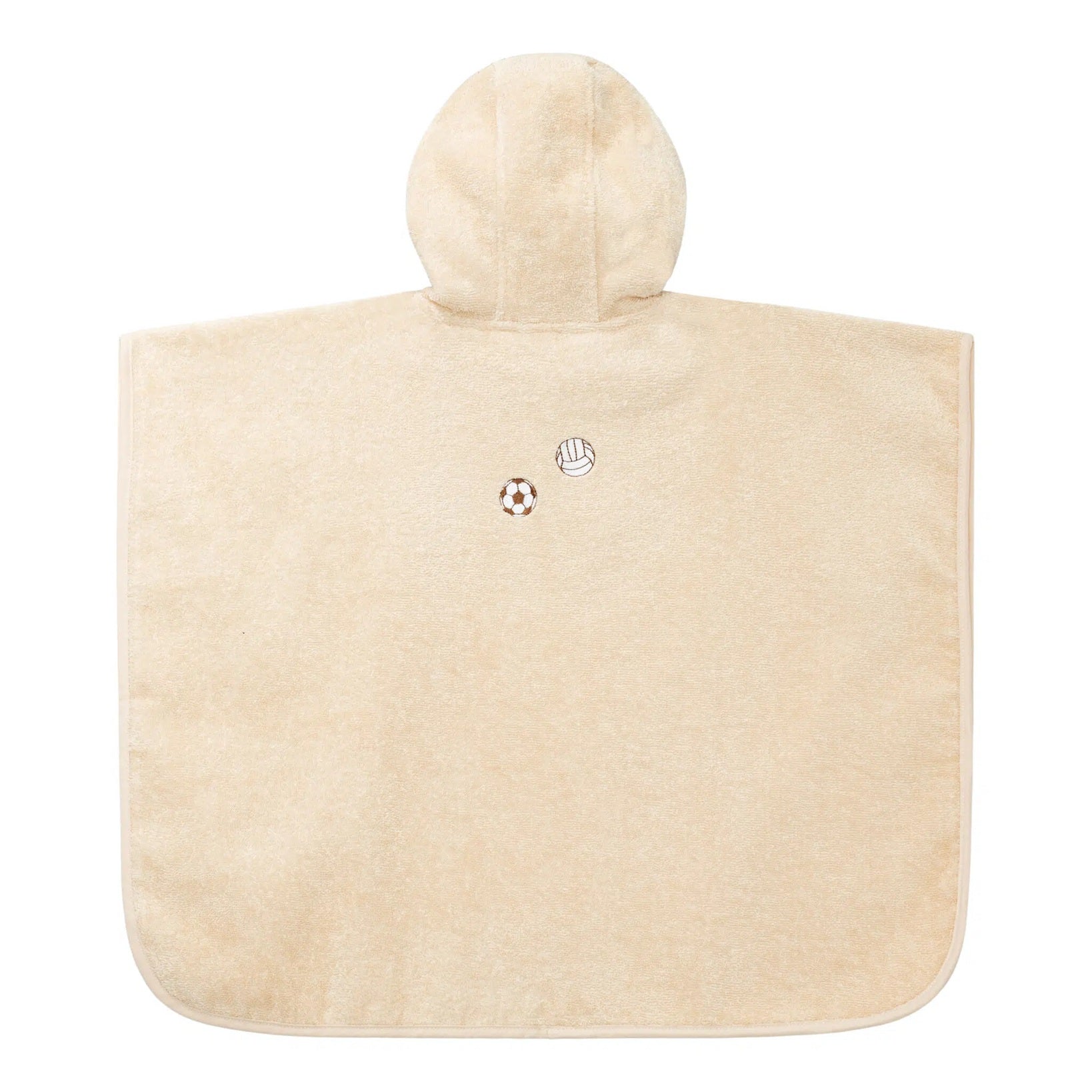 Kas Kopenhagen Hooded Poncho - Embroidered Football 
