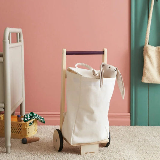 Kid's Concept Wooden Toy Shopping Cart