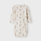 Lil' Atelier Organic L/S Baby Romper - Turtledove/Air