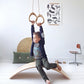 Lillagunga Wooden Indoor Gymnastic Rings - Oak