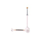 Pink scooter with wooden accents on a white background