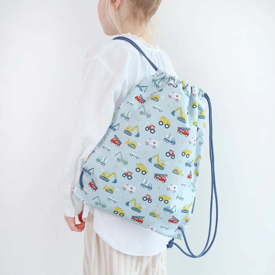 A Little Lovely Company Drawstring Bag - Vehicles