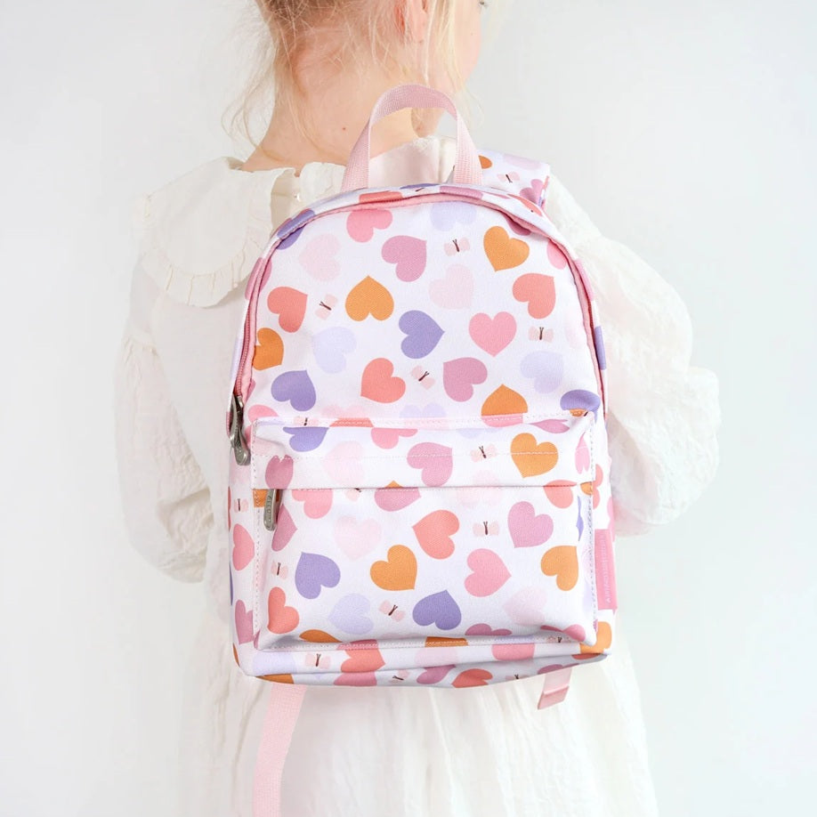 A Little Lovely Company Junior Backpack - Hearts