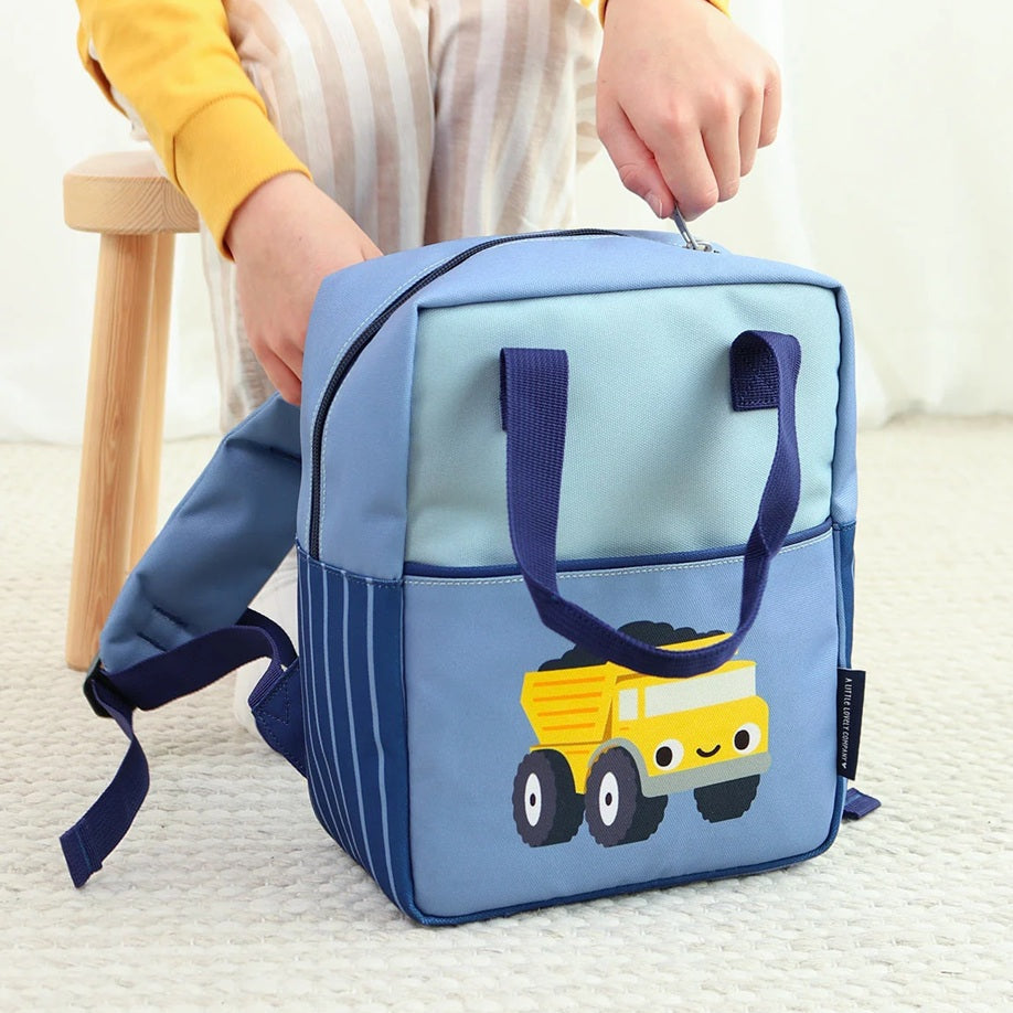 A Little Lovely Company Junior Square Backpack - Dump Truck