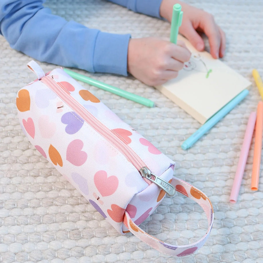 A Little Lovely Company Pencil Case - Hearts