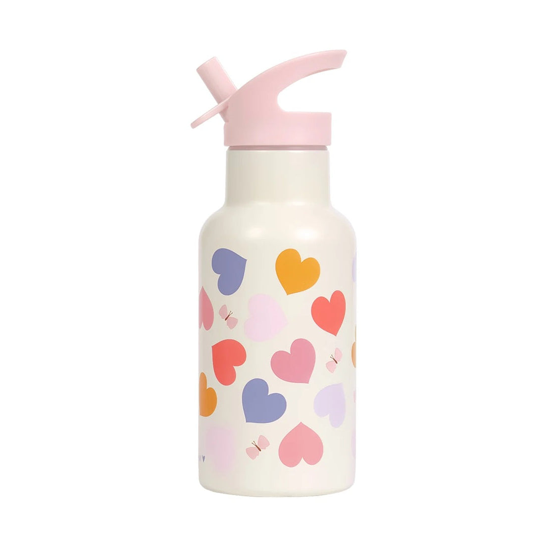 A Little Lovely Company Stainless Steel Drinks Bottle - 350ml - Hearts
