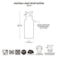 A Little Lovely Company Stainless Steel Drinks Bottle - 350ml - Hearts