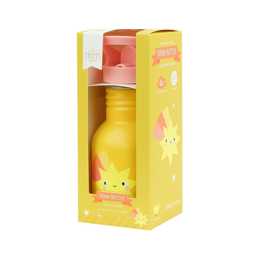 A Little Lovely Company Little Stainless Steel Drinks Bottle - 350ml - Shooting Star