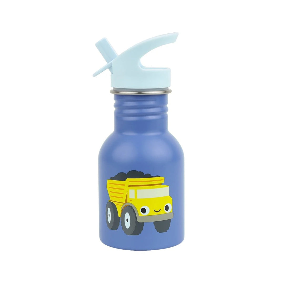 A Little Lovely Company Little Stainless Steel Drinks Bottle - 350ml - Dump Truck