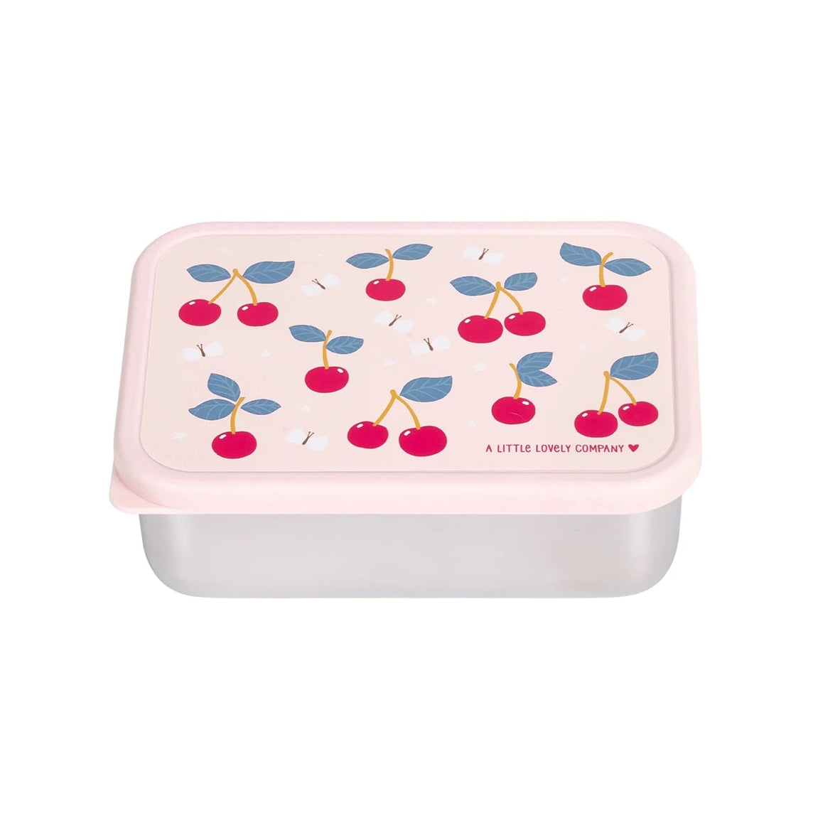 A Little Lovely Company Stainless Steel Lunchbox - Cherries