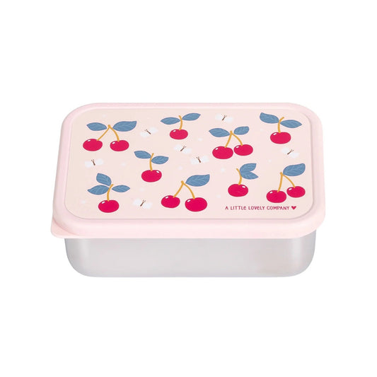 A Little Lovely Company Stainless Steel Lunchbox - Cherries
